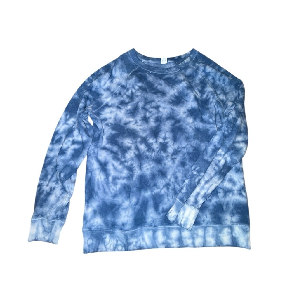 Old Navy Women's Blue Tied Died Sweater - Picture 2 of 4